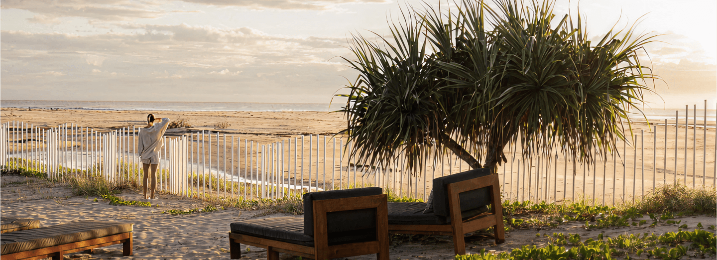 Beach front access at Elements of Byron