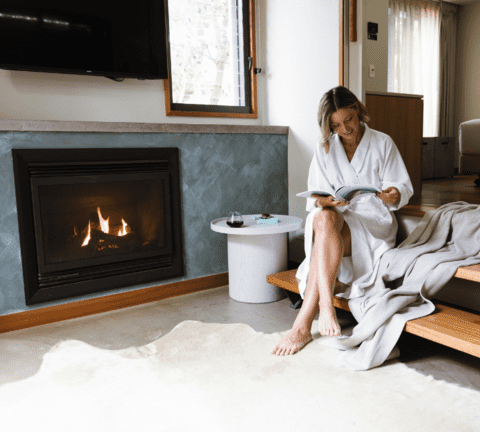 Elements of Byron Dunal Villa Fireplace
