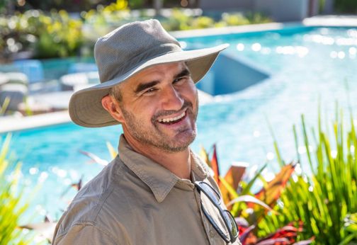 Simon the grounds keeper for over a decade at Elements of Byron