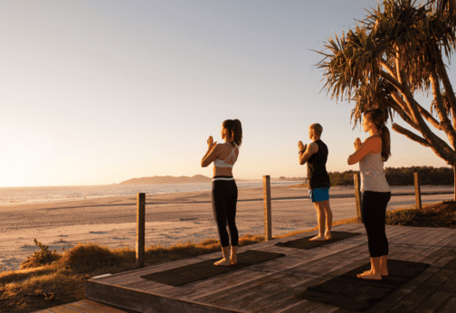 Yoga at the Heart of the Bay at Elements of Byron