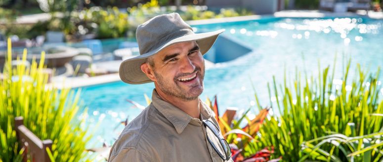 Simon the grounds keeper for over a decade at Elements of Byron