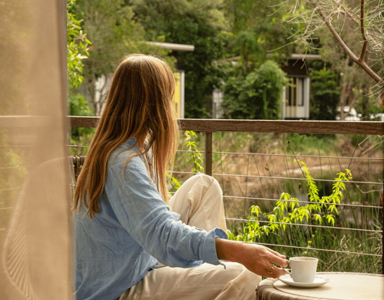 Morning Coffee in a Lagoon Villa